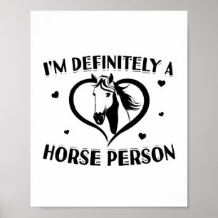 Horses Person Horse Riding Girls Gift Ideas Poster