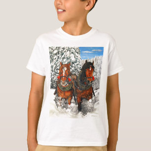 Horses ploughing T-Shirt