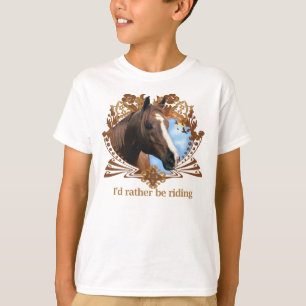 Horses Ponies Horseback Riding T-Shirt