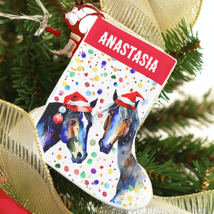 Horses pony equestrian Christmas gifts Small Christmas Stocking