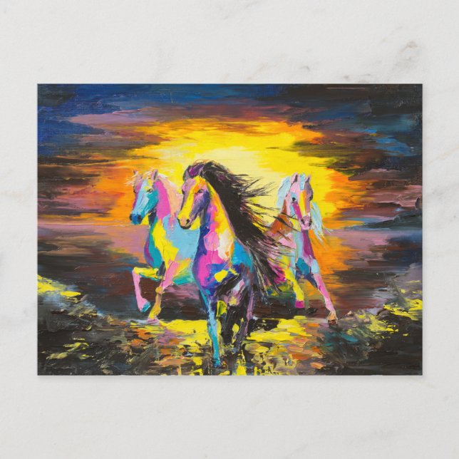 Horses Postcard (Front)