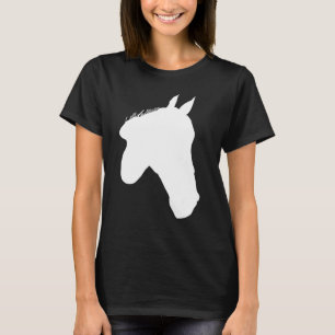 Horses Print Horse Motif Riding Silhouette Childre T-Shirt
