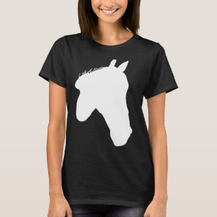 Horses Print Horse Motif Riding Silhouette Childre T-Shirt