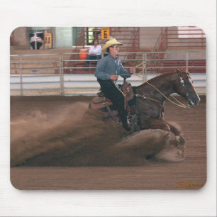 Horses - RCH - Reining horse slide Mouse Pad