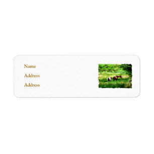 HORSES RETURN ADDRESS LABEL
