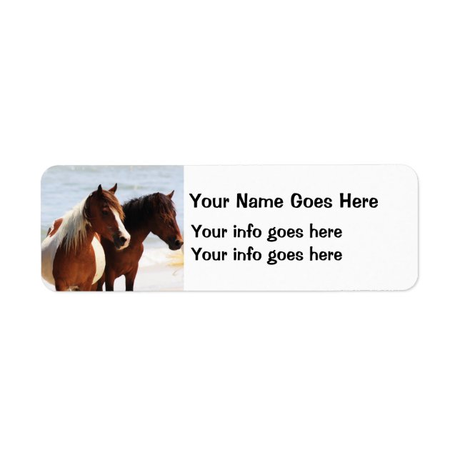 Horses Return Address Labels (Front)