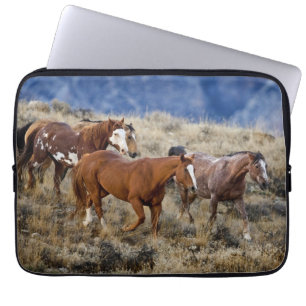 Horses Roaming the Hills Laptop Sleeve