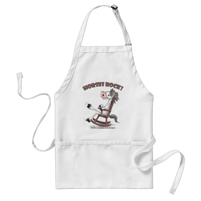 Horses Rock! Standard Apron (Front)