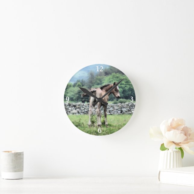 HORSES ROUND CLOCK (Home)