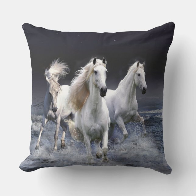 Horses running  cushion (Front)