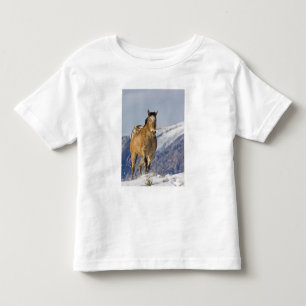 Horses Running in Snow Toddler T-Shirt