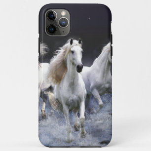 Horses running  throw pillow iPhone 11 pro max case