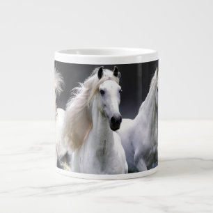Horses running  throw pillow large coffee mug