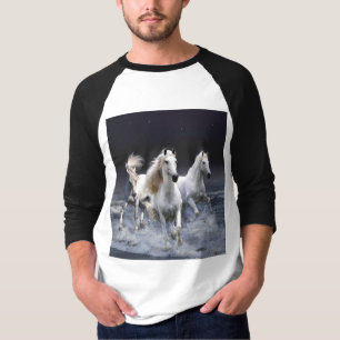 Horses running throw pillow T-Shirt