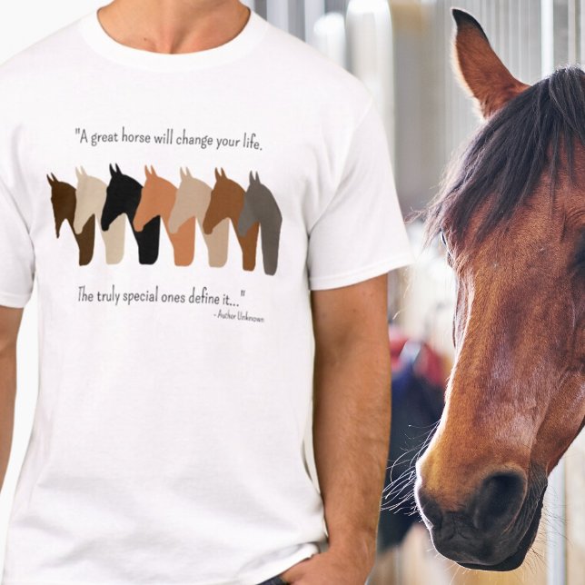 Horses Silhouettes with Horse Quote T-Shirt (Creator Uploaded)