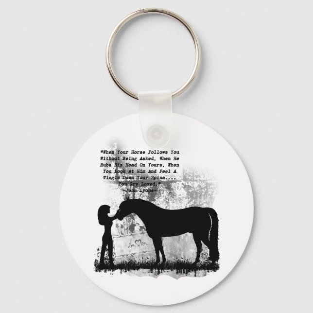 Horses- You Are Loved Key Ring (Front)