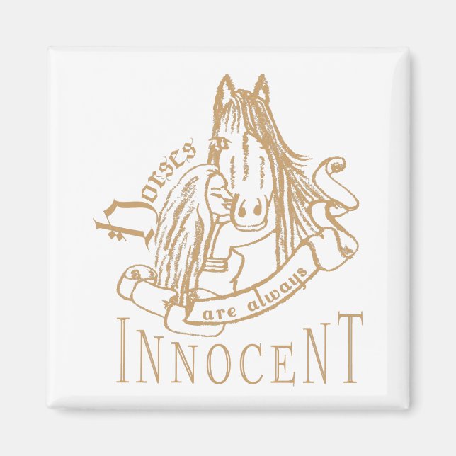 HorsesAreInnocent - Magnet (Front)