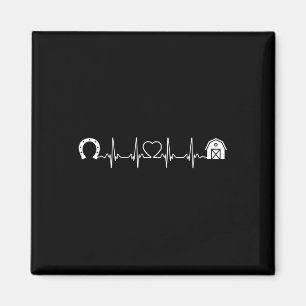 Horsescute Ss Cute Ss Barn Heartbeat Horseback Rid Magnet