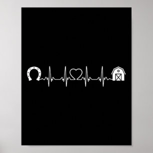 Horsescute Ss Cute Ss Barn Heartbeat Horseback Rid Poster