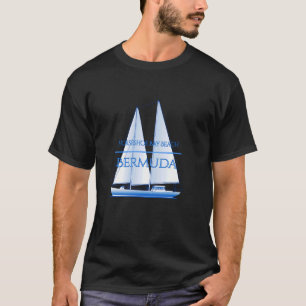 Horseshoe Bay Beach Bermuda Nautical Sailboat Boat T-Shirt
