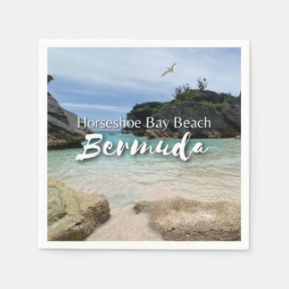 Horseshoe Bay Beach Bermuda Paper Napkin