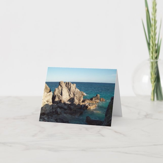Horseshoe Beach on the Rocks Card (Front)