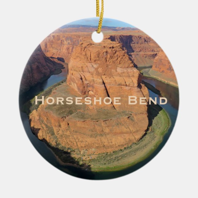 Horseshoe Bend Arizona Design Ornament (Front)