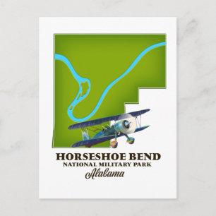 horseshoe bend national military park postcard