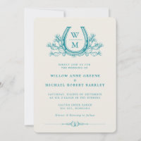 Horseshoe Cactus Western Country Photo Wedding