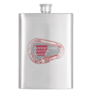 Horseshoe Canyon Ranch Arkansas Climbing Carabiner Hip Flask