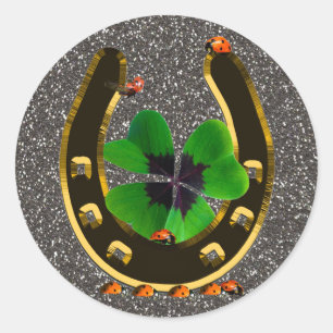 Horseshoe Classic Round Sticker