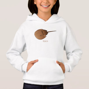 Horseshoe crab cartoon illustration