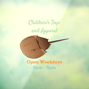 Horseshoe crab cartoon illustration