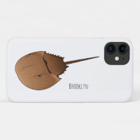 Horseshoe crab cartoon illustration