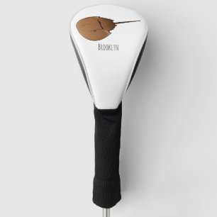 Horseshoe crab cartoon illustration golf head cover