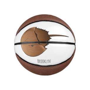 Horseshoe crab cartoon illustration mini basketball