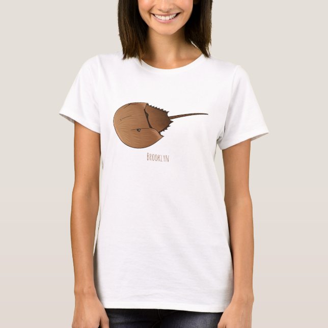 Horseshoe crab cartoon illustration  T-Shirt (Front)