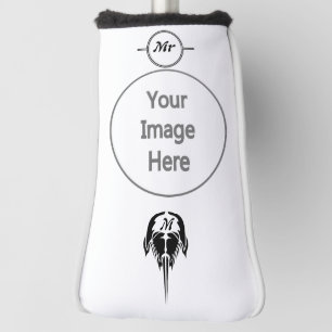 Horseshoe Crab in Tribal Tattoo Style Golf Head Cover