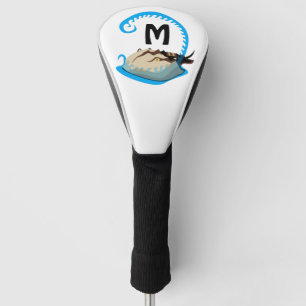 Horseshoe Crab Playing in the Water Monogram Golf Head Cover