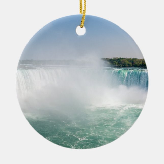 Horseshoe Falls from Niagara Falls - Canada Ceramic Ornament (Front)