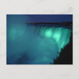 Horseshoe Falls Niagara Falls Aqua Glow Postcard