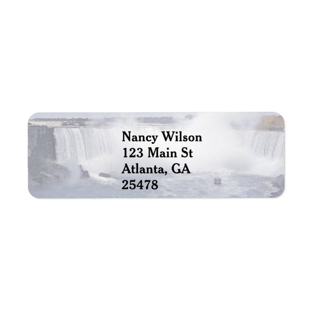 Horseshoe Falls Return Address Label (Front)