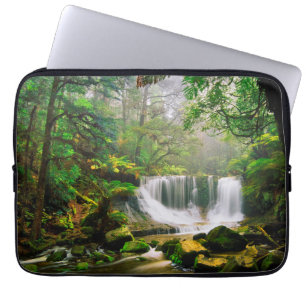 Horseshoe Falls Surrounded by Rainforest Laptop Sleeve