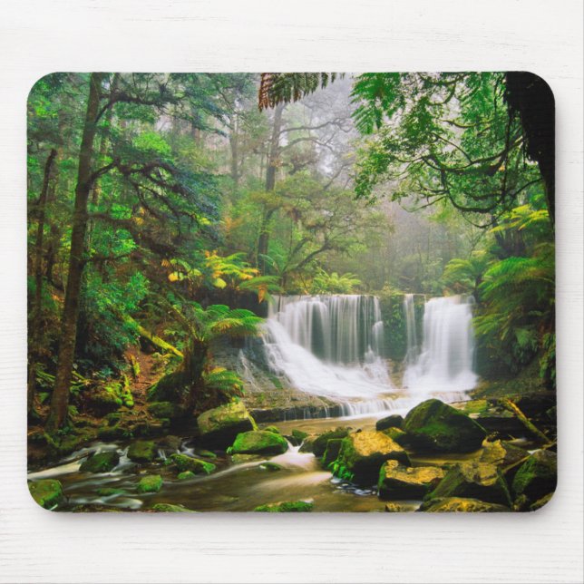 Horseshoe Falls Surrounded by Rainforest Mouse Pad (Front)