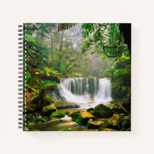 Horseshoe Falls Surrounded by Rainforest Notebook