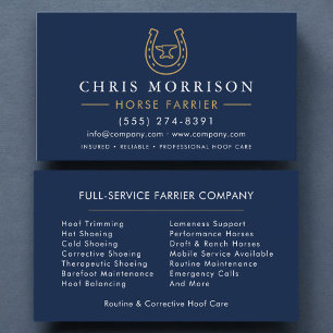 Horseshoe Farrier Business Card