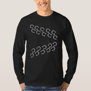 Horseshoe Footprint Horseback Riding Animal Equest T-Shirt