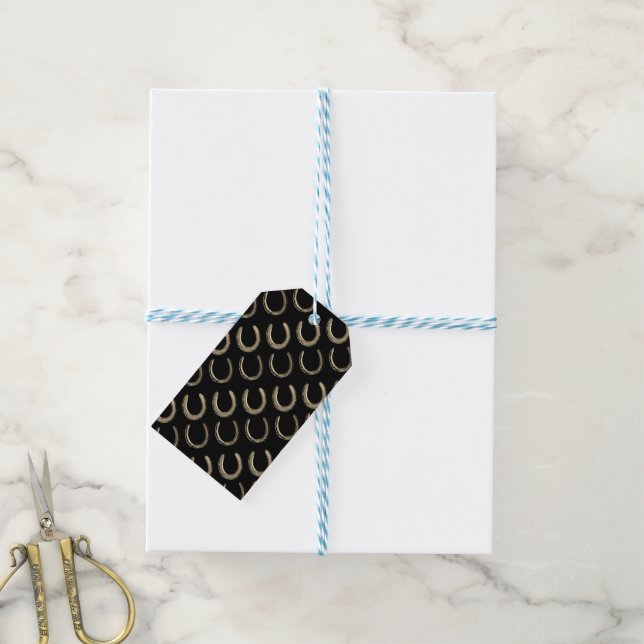Horseshoe  gift tags (With Twine)