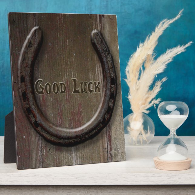 Horseshoe Good Luck Symbol Plaque (Side)