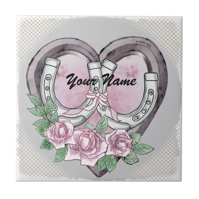 Horseshoe Hearts tile (Front)